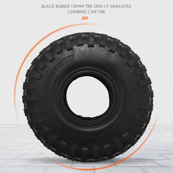 4 st 118MM 1.9 Gummidäck Hjul för 1/10 RC Crawler Bil Axial SCX10 90046 AXI03007 TRX4 D90