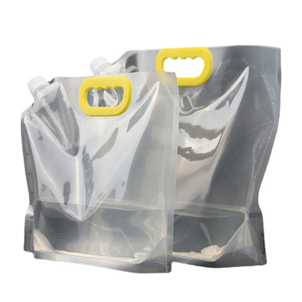 Bärbar hopfällbar vattenförvaringsväska, campingfordonsmonterad mjuk dricksvattenhink, livsmedelsklassad vattenförvaringsväska, 8L (2-pack)