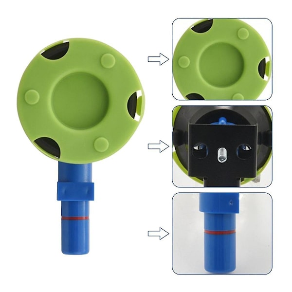 2X 3 Tommer Konkave Vakuumkopper 75mm Hårdt Arbejdende Håndpumpe Sugkopper med M6 Gevindstud
