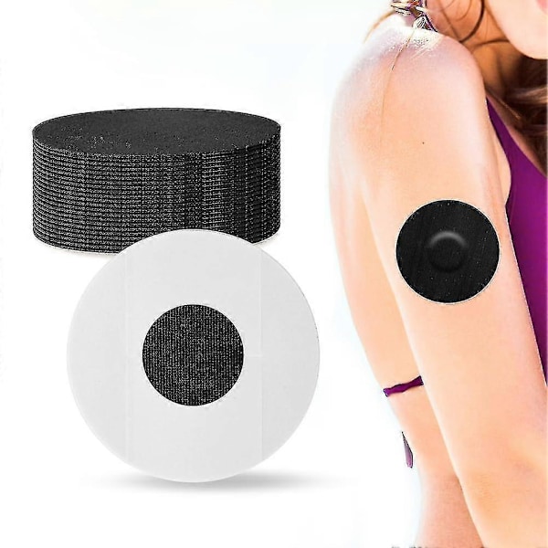 30 Stykker, Sensor-Plastre til Freestyle Libre og Medtronic Sensorer (Sort)