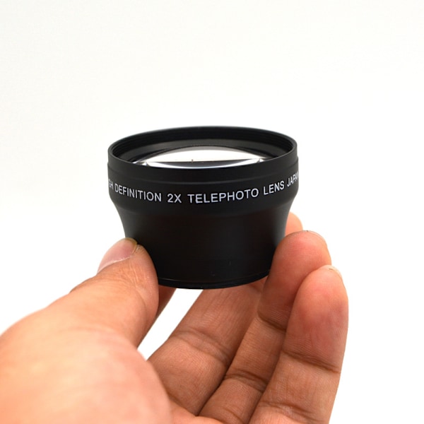 37mm universellt mobiltelefonkamera 2X förstoring telekonverterlins 2.0 teleobjektiv teleobjektiv
