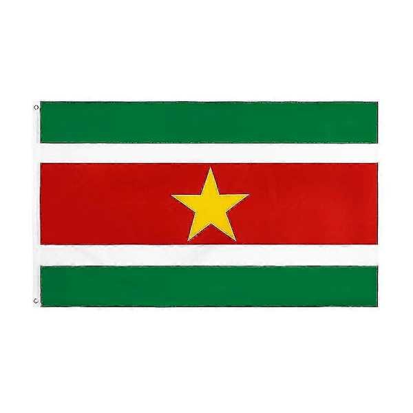 90x150cm Surinam Republiken Surinames flagga