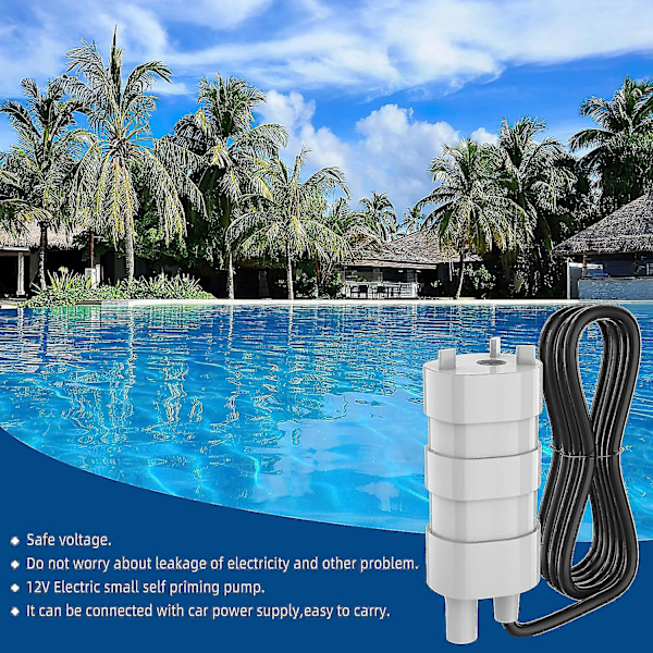 12V 600L/H 3A Dykpumpe Høj Flow Rate Mikro Elektrisk Vandpumpe til Campingvogn Dam Akvarium Springvand