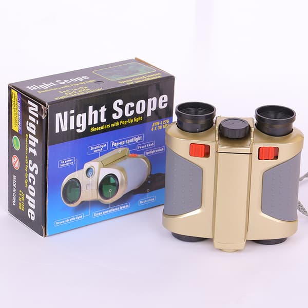 Nattkikkert 4x30 / Kikkert med opplysende lys Gull