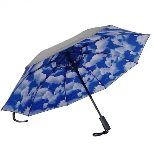 Umbrella with fan, rechargeable, foldable, portable, sunshade, cooling, anti-ultraviolet sun umbrella