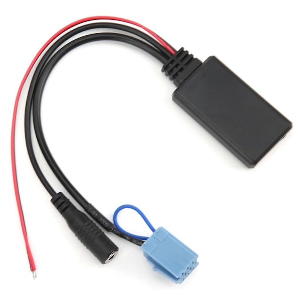 Bluetooth 5.0 AUX Kabel Adapter med Mikrofon Håndfri Udskiftning til Smart Fortwo 450 Radio