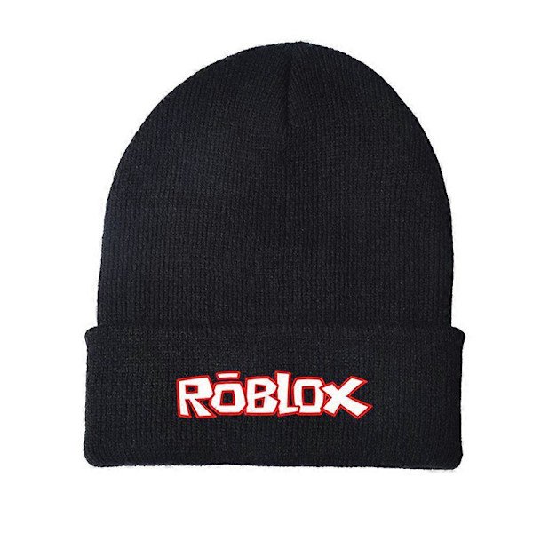 Videospel Roblox Tryckt Beanie Stickad Hatt Barn Pojkar Flickor Trend Klassisk Vinter Ull Varm Skidkeps