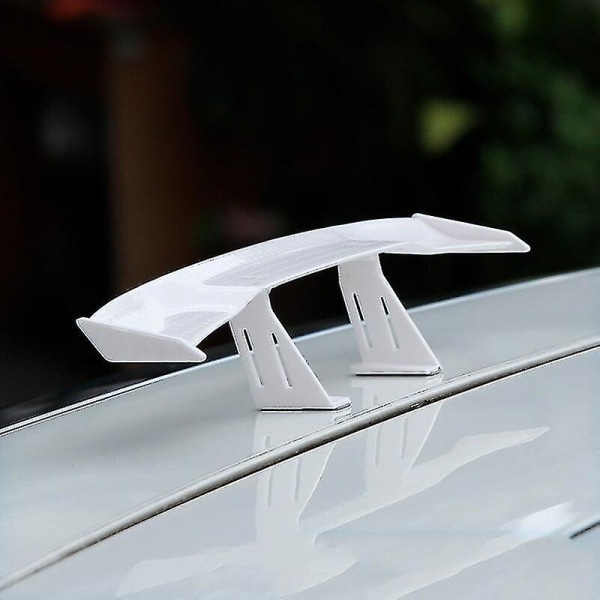 Universal Car Tail Wing Carbon Fiber Look Mini Modifierad Svart Vit Röd Tail Wings Modell Auto Styling Decorati
