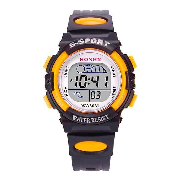Fitnessklocka Barn Pojkar Digital LED Sportklocka Barn Alarm Datum Klocka Present Klockor Män