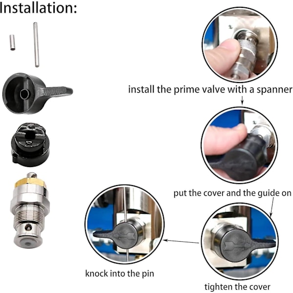 235014 Airless Prime Spray Ventil Drænventil Udskiftning til Graco 390 395 490 495 595
