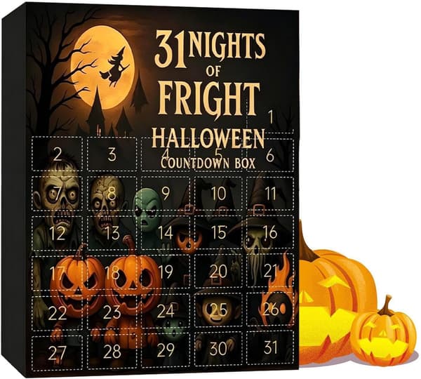Halloween Julekalender Nedtælling Gotiske Statuer til