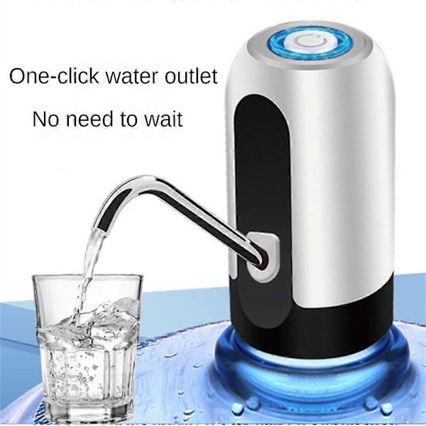 USB Laddning Bärbar Vattendispenser Elektrisk Pump För 5 Gallons Flaska Med