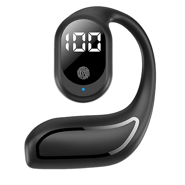 Mini TWS Bluetooth 5.3 Hörlurar Enkelsidig Krokhörlur Affärs Hörlurar Öronproppar Öronklämma Trådlös HiFi Stereo Brusreducerande Headset för Huawei Samsung
