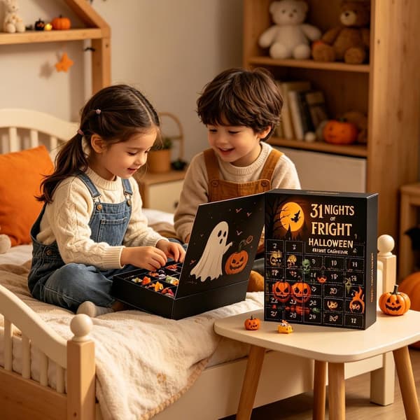 Halloween Adventskalender Nedtelling Gotiske Statuer for