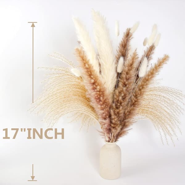 Tørrede tørrede blomster pampas græs dekoration, pampas græs tørrede blomster, rørgræs buket til bryllup boho blomster