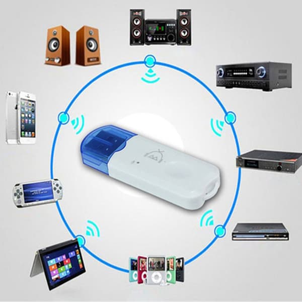 USB Bluetooth-adapter Little Blue Hat Bluetooth lydmottaker Bluetooth trådløs bil 5.0 musikkmottaker