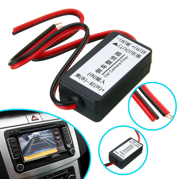 12v Dc Power Relä Kondensator Filter Likriktare för bil Backup kamera