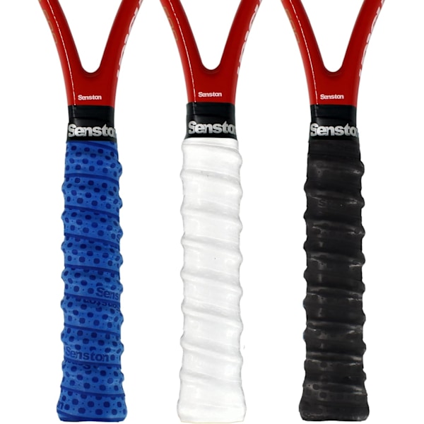 Racketgrepp 3-pack Tennis/badminton/squash racket yttergrepp Halkfritt perforerat superabsorberande grepp