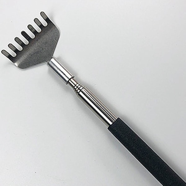 2 Pack Bærbar Udtrækkelig Back Scratcher, Metal Rustfrit Stål Værktøj med Bæretaske Bu