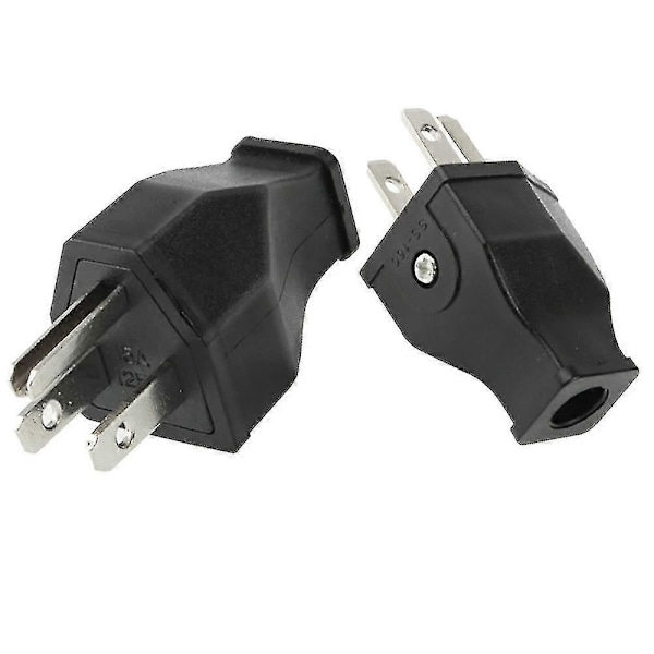 2 kpl Yhdysvaltain standardin pistokkeet virtapistokkeet 15A 125V Yhdysvaltain johdotuspistokkeet irrotettava pistokkeet