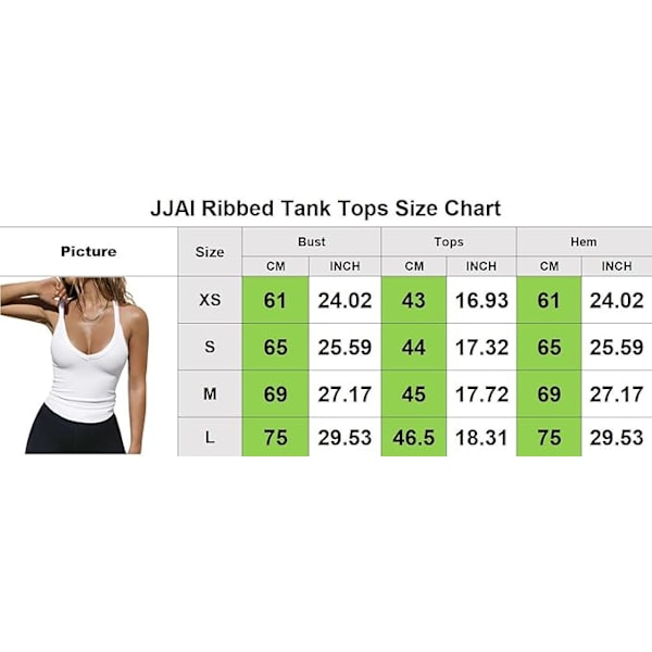 Dame Tanktop Sommer Racerback Træningstop Gym Yoga V-hals Ribbet Basic Top Afgrødet Gå Ud Top (xs) sort