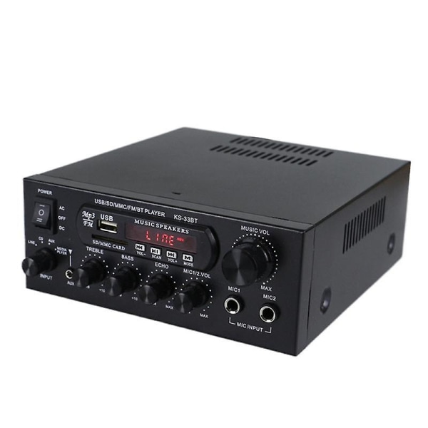 1200w 220v Bluetooth -förstärkare Hifi Digital Förstärkare 33bt Stereo Led Digital Audio Amplifier Au