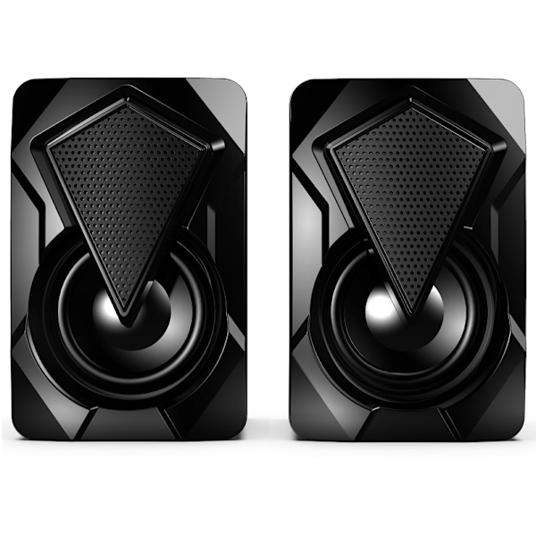 Ny X2 farverig lyseffekt RGB højttaler computer audio multimedia usb subwoofer desktop spil
