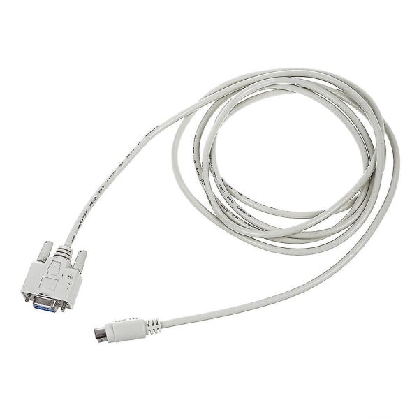 Db9p til 8p Mini Din Rs232 Download Kabel Hvid 8,2 Ft For Plc Dvp-eh