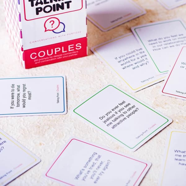 Talking Point (Engelsk version) Romantiskt dejting par spel Utmaningsquiz Intimitetsspel Red