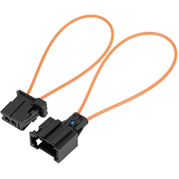 1 sæt bilfiberoptisk sløjfe-kabel Bypass-konnektor Han-hun-udskiftning