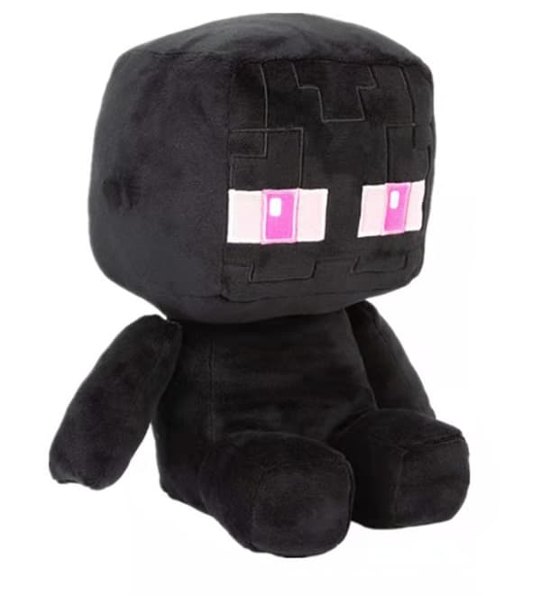 2-pak Minecraft Legetøjs-Plysdukker CREEPER+Enderman 25cm