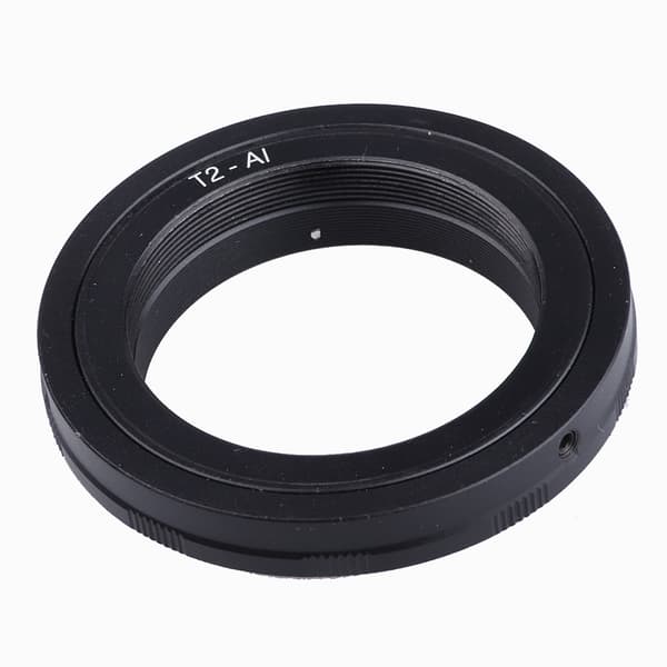 T2-AI T2--Nikon T-mount teleobjektiv foldback linseadapterring til Nikon F-mount