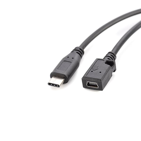 Anvendelig til Xiaomi mobiltelefon Huawei 2 opladningsdatakabel Android USB adapter konverter Type-C han til Mini hun