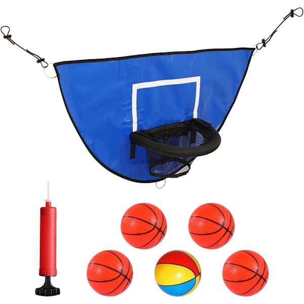 Trampoline basketballstativ, universal brett, minibasketballstativ, trampoline basketballtilbehør (med minibasketball), trampoline