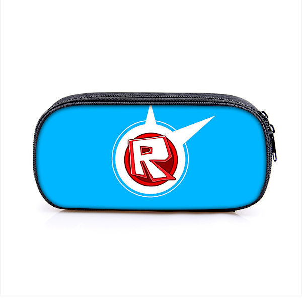 Ny Roblox blyantsæske med enkelt lag, Roblox polyester lodret firkantet penalhus, koreansk version af børneblyantsæske