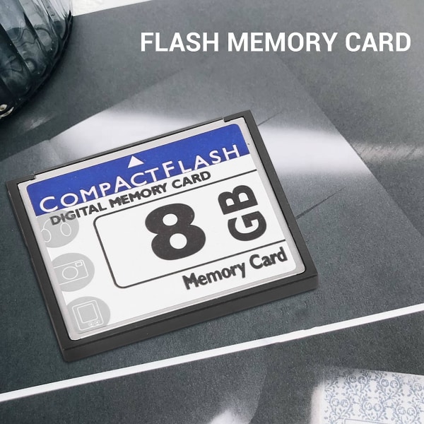 Professionellt 8gb Compact Flash-minneskort (vitt och blått)