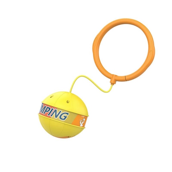 1-pack Färgglada Lysande Studsboll Vibrerande Sensorisk Träningsleksak Boll Blinkande Hoppboll Barnleksak, Gul