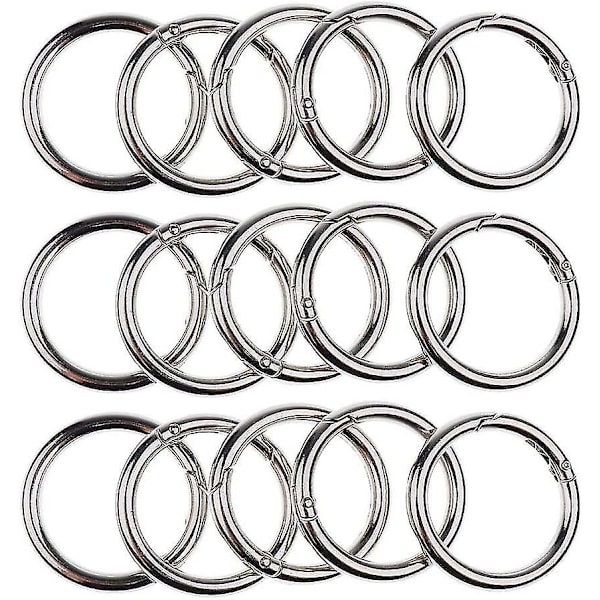 Laukku Karabina Rengas, 30 Kpl Pyöreä Karabina Rengas, Jousi Solki Mini 20mm Pyöreä Karabina Avainrengas Klipsit Yhteensopiva Käsitöiden Ja Laukun Lisävarusteiden Kanssa