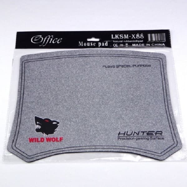 X88 Wolf Musemåtte Vaskbar Stor Gaming Musemåtte 250*300*2mm Naturgummipude