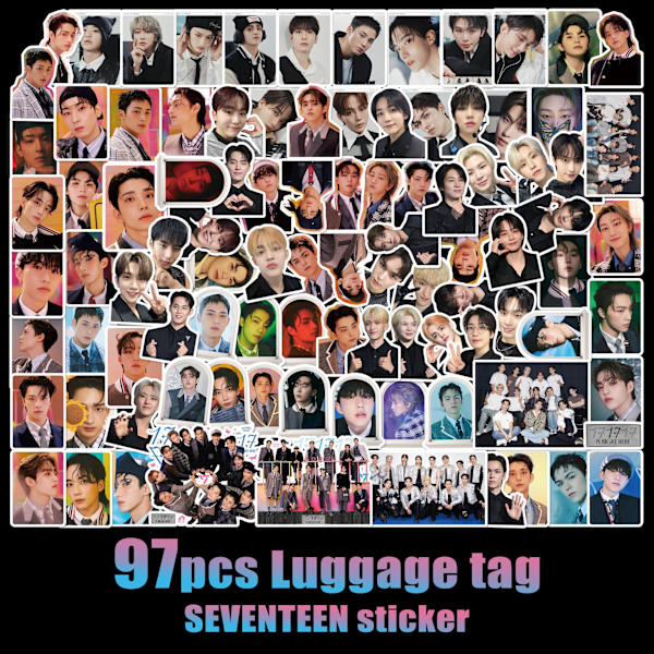 97 SEVENTEEN klistermærker Nyt Album 17 IS RIGHT HERE Xu Minghao tegneserie perifere klistermærker