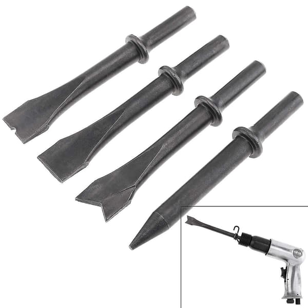 4 stk./parti Tilbehør Hardt Stål Solid Luftmeisel Slaghode Støtte Pneumatisk Verktøy for Kutting / R