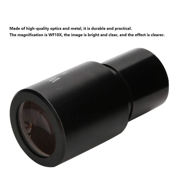 2 stk Wf10x Widefield Okular Biologisk Mikroskop Optisk Lens Okular Vidvinkel 23,2 mm Mounti