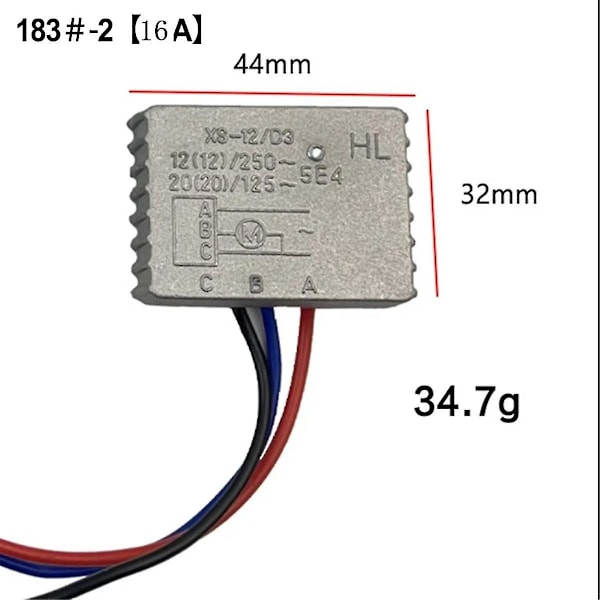 230V til 16A Switch Retrofit Modul Soft Start Strømbegrænser Elværktøj AC Strøm 16A Soft Start-B8