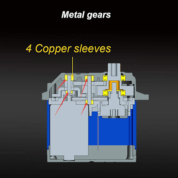 5425LV-W RC Servo 25KG Digitaalinen Servo Suuri Vääntömomentti RC Osat Digitaalinen Ohjausvaihde Suuri Vääntömomentti 90 Astetta