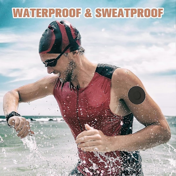 30 Stykker, Sensor-Plastre til Freestyle Libre og Medtronic Sensorer (Sort)