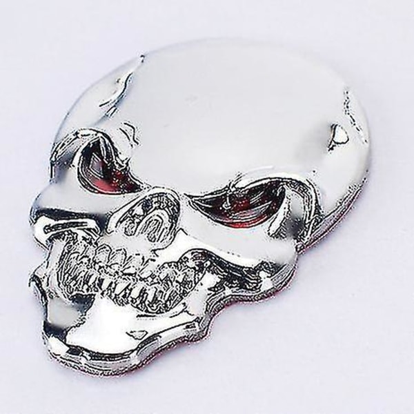 Car Skull Sticker Zinc Alloy Metal Car Sticker Car Styling Stickers