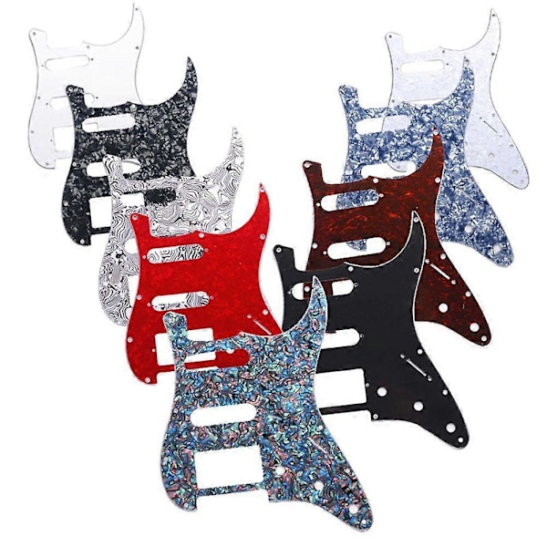 Gitartilbehør Elektrisk Gitar Pickguard Frontdeksel Elektrisk Gitar Pickguard Svart