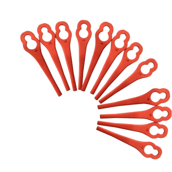 100 stk. L85 Plastgressklipperblad Hagegressklipper Gress Trimmer Blad Gresskarform