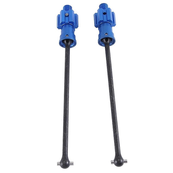 2 st WideMaxx Stål Förlängd Drivaxel CVD för 1/10 WideMaxx RC Bil Uppgraderingsdelar, Blå