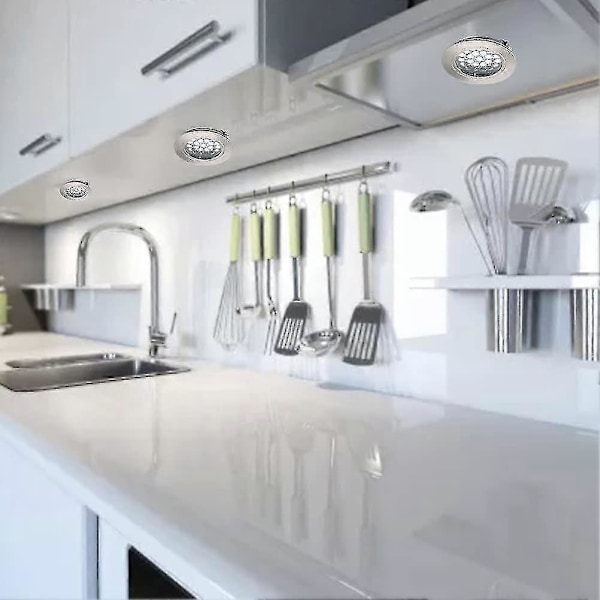 2025-6 stk LED nedfelt downlight, LED nedfelt takspot, ultratynn taklampe